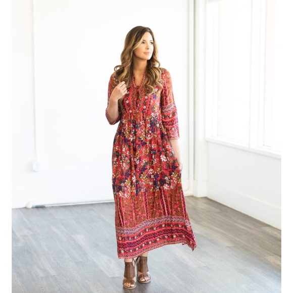 jodifl floral maxi dress